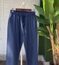 %100 Pamuklu, Arka Cepler Fermuar Detaylı Pantolon